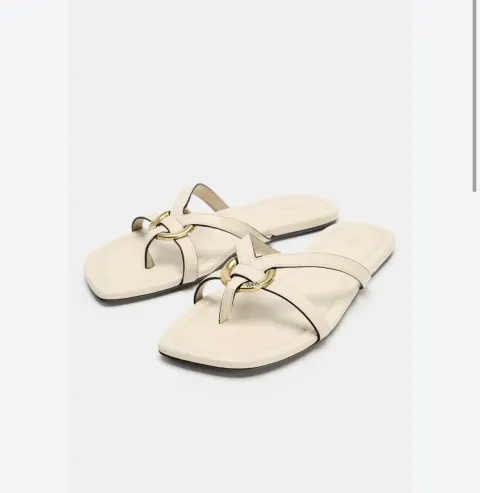 Mule plate beige Zara