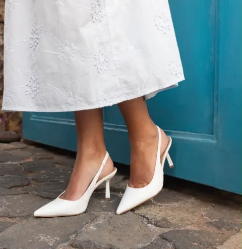 Slingback blanche Next