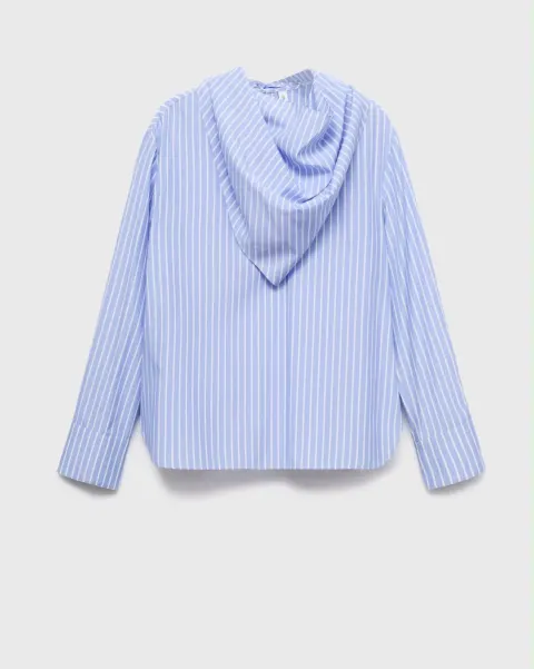 Chemise à rayure bleu Mango