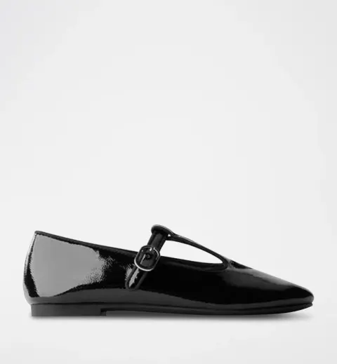 Ballerine noire vernie Zara