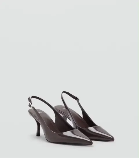 Slingback marron Mango